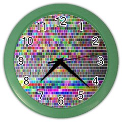 Plasma Gradient Phalanx Color Wall Clocks by Simbadda