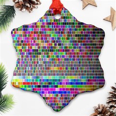 Plasma Gradient Phalanx Ornament (snowflake) by Simbadda