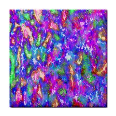 Abstract Trippy Bright Sky Space Tile Coasters by Simbadda