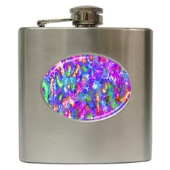 Abstract Trippy Bright Sky Space Hip Flask (6 Oz) by Simbadda