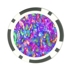 Abstract Trippy Bright Sky Space Poker Chip Card Guard by Simbadda