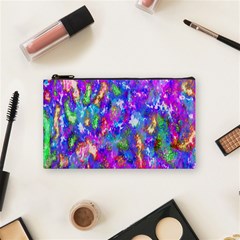 Abstract Trippy Bright Sky Space Cosmetic Bag (small)  by Simbadda