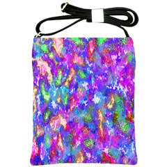 Abstract Trippy Bright Sky Space Shoulder Sling Bags by Simbadda