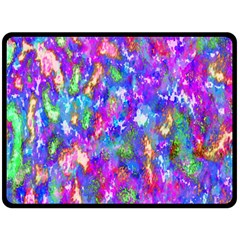 Abstract Trippy Bright Sky Space Fleece Blanket (large) 