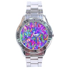 Abstract Trippy Bright Sky Space Stainless Steel Analogue Watch by Simbadda