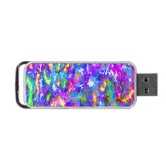 Abstract Trippy Bright Sky Space Portable Usb Flash (one Side) by Simbadda