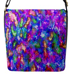 Abstract Trippy Bright Sky Space Flap Messenger Bag (s) by Simbadda