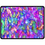 Abstract Trippy Bright Sky Space Double Sided Fleece Blanket (Large)  80 x60  Blanket Front