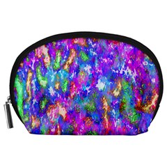 Abstract Trippy Bright Sky Space Accessory Pouches (large)  by Simbadda