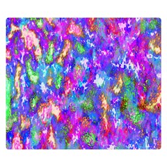 Abstract Trippy Bright Sky Space Double Sided Flano Blanket (small)  by Simbadda