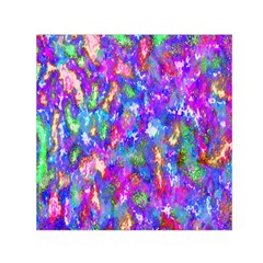 Abstract Trippy Bright Sky Space Small Satin Scarf (square) by Simbadda