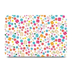 Floral Pattern Plate Mats