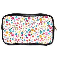 Floral Pattern Toiletries Bags 2-side