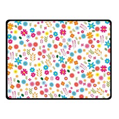 Floral Pattern Fleece Blanket (small)