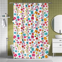 Floral Pattern Shower Curtain 48  X 72  (small) 