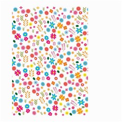 Floral Pattern Small Garden Flag (two Sides)