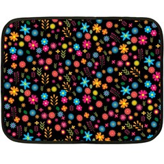 Floral Pattern Fleece Blanket (mini)