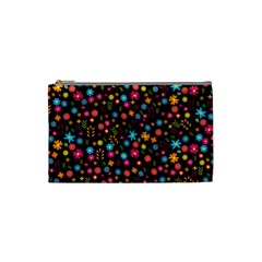 Floral Pattern Cosmetic Bag (small)  by Valentinaart