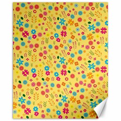 Floral Pattern Canvas 16  X 20   by Valentinaart