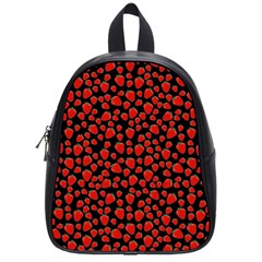 Strawberry  Pattern School Bags (small)  by Valentinaart