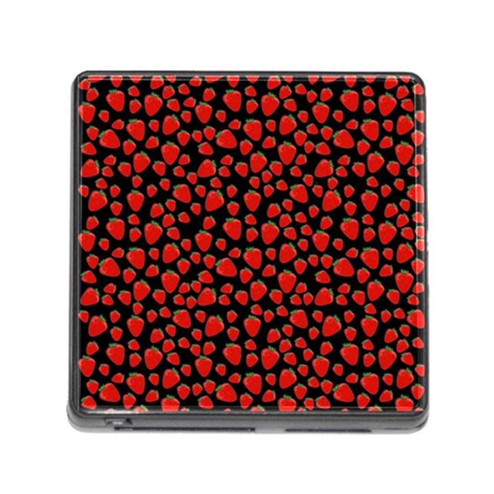 Strawberry  pattern Memory Card Reader (Square)