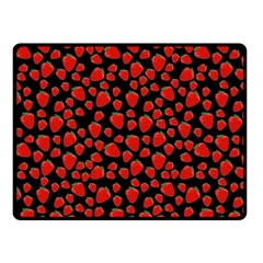 Strawberry  Pattern Fleece Blanket (small)