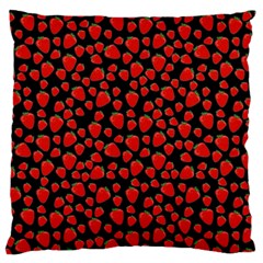 Strawberry  Pattern Large Cushion Case (two Sides) by Valentinaart