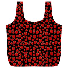 Strawberry  Pattern Full Print Recycle Bags (l)  by Valentinaart