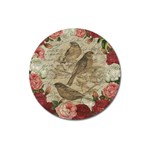 Vintage birds Magnet 3  (Round) Front