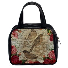 Vintage Birds Classic Handbags (2 Sides) by Valentinaart