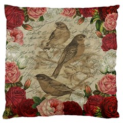 Vintage Birds Standard Flano Cushion Case (one Side) by Valentinaart