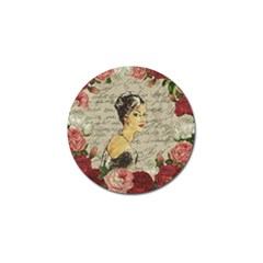 Vintage Girl Golf Ball Marker by Valentinaart