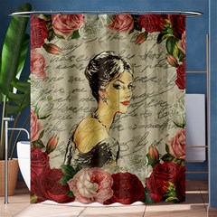 Vintage Girl Shower Curtain 60  X 72  (medium)  by Valentinaart