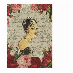 Vintage Girl Large Garden Flag (two Sides) by Valentinaart