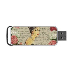 Vintage Girl Portable Usb Flash (one Side)