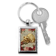 Vintage Kitten  Key Chains (rectangle)  by Valentinaart