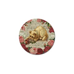 Vintage Kitten  Golf Ball Marker by Valentinaart