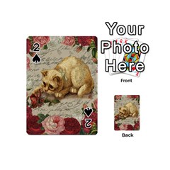 Vintage Kitten  Playing Cards 54 (mini)  by Valentinaart