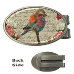 Vintage bird Money Clips (Oval)  Front