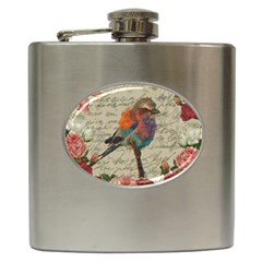 Vintage Bird Hip Flask (6 Oz) by Valentinaart