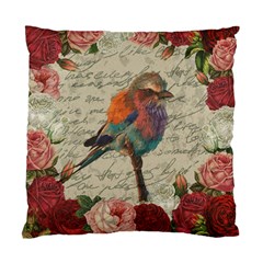 Vintage Bird Standard Cushion Case (one Side) by Valentinaart