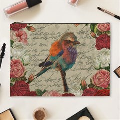 Vintage Bird Cosmetic Bag (xl) by Valentinaart