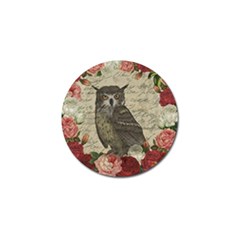 Vintage Owl Golf Ball Marker by Valentinaart