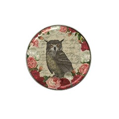 Vintage Owl Hat Clip Ball Marker by Valentinaart