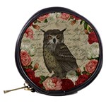 Vintage owl Mini Makeup Bags Back