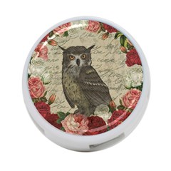 Vintage Owl 4-port Usb Hub (two Sides)  by Valentinaart