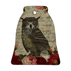 Vintage Owl Ornament (bell) by Valentinaart