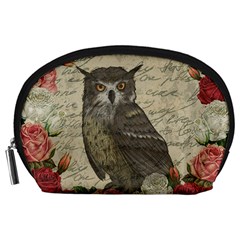 Vintage Owl Accessory Pouches (large)  by Valentinaart