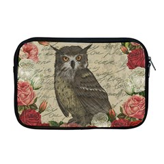 Vintage Owl Apple Macbook Pro 17  Zipper Case