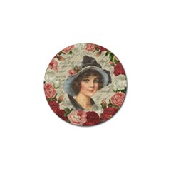 Vintage Girl Golf Ball Marker (10 Pack) by Valentinaart